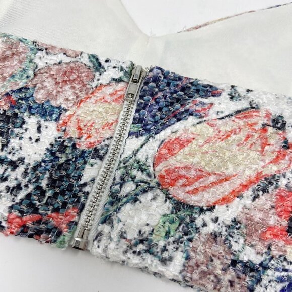 DRA | Multicolor Floral Textured Bralette Crop Top Small - Picture 6 of 10